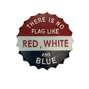 Way To Celebrate July 4th Red, White, & Blue Bottlecap Decor