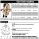 thumbnail image 4 of Women's Fleece Coat Casual Comfortable Short Lambswool Biker Jacket Faux Fur CoatX-Large, 4 of 4