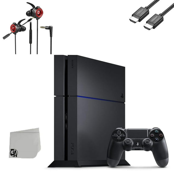 Pre-Owned Sony PlayStation 4 Original 500GB Matte Black Gaming Console   Gaming Earbuds With Microphone BOLT AXTION ( )
