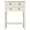 Ivory White, variant on Narrow Console Table, Slim Sofa Table with Three Storage Drawers and Bottom Shelf (Ivory White)