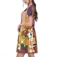 thumbnail image 4 of Lsque Bluey Print Women's Casual Dress T-Shirt Summer Short Sleeve Scoop Neck Swing Dresses, 4 of 7