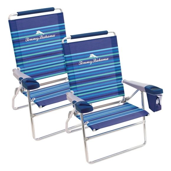 Sillas de Playa Tommy Bahama SC615TB 353C2PK2 Pack x2 Altura 15 Pulgadas 4 Posiciones