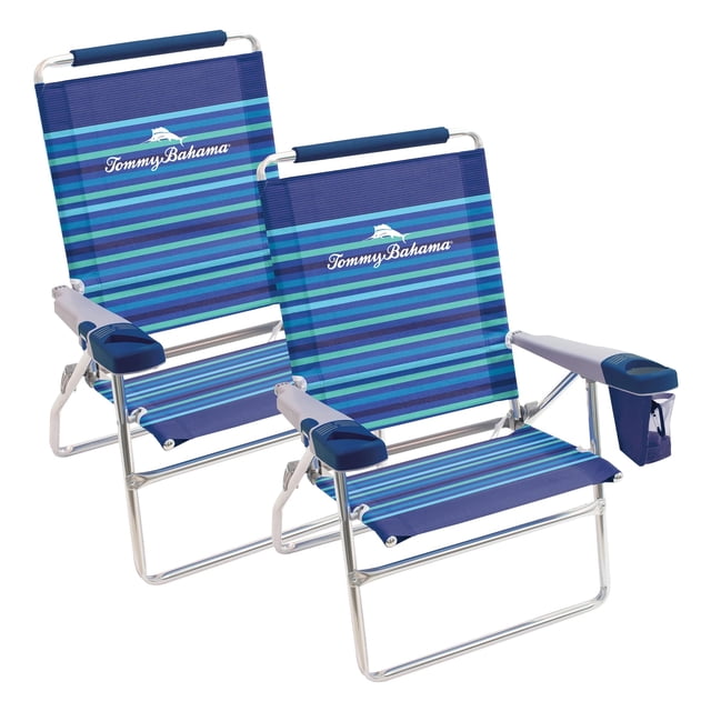 Sillas de Playa Tommy Bahama SC615TB 353C2PK2 Pack x2 Altura 15 Pulgadas 4 Posiciones