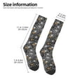 thumbnail image 2 of Daiia Sports Socks Spider Cobweb Printed Novelty Crew Socks for Men Women Knee High Socks Cotton Socks Soft & Breathable Support Unisex Socks, 2 of 9
