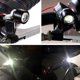 thumbnail image 5 of 2 x DC 12V Red DRL Motorcycle Rearview Mirror Eagle Eye 3 LED Flash Strobe Light Waterproof Aluminum Safety Signal Lights, 5 of 5