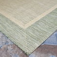 thumbnail image 3 of Couristan Recife Stria Texture Indoor/Outdoor Rug, 2'3" x 7'10", Runner, Natural- Green Color, Hose Washable, 5526/1812, 3 of 8