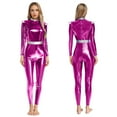 thumbnail image 5 of Haitryli Womens Alien Outer Space Outfits Turtleneck Long Sleeve Jumpsuits Club Party Rave Outfits Hot Pink XXL, 5 of 6