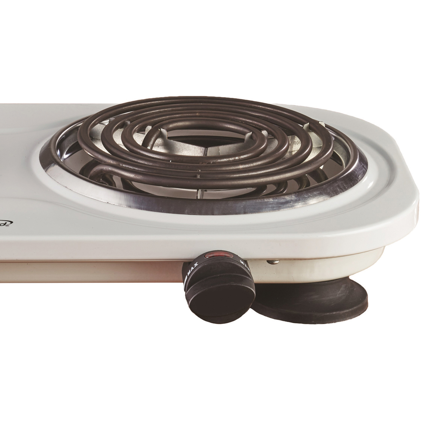 Brentwood 19" 2-Coil White, Electric Burner