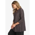 thumbnail image 3 of Jessica London Women's Plus Size Keyhole Shimmer Tunic, 3 of 4