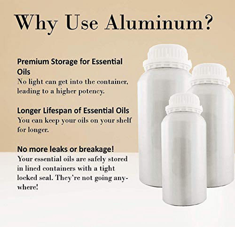 Rosemary Essential Oil - 16 fl oz Aluminum Bottle w/ Cap - GreenHealth