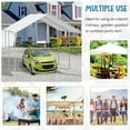 thumbnail image 4 of Homiyad 10'x 20' Heavy Duty Carport Car Canopy with Water UV Protection and Simple Open Design, Gray| Aosom.com, 4 of 8