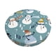 thumbnail image 1 of Disketp Snowflake Scarf Snowman Funda Redonda para Taburete, Funda de Cojín para Silla de Bar Suave y Elástica-13 inch, 1 of 7