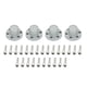 thumbnail image 3 of Tapacubos de metal 1.9 2.2 para 1/10 RC Crawler SCX10 II CC01 RC Car Parts, Set, con plata mate, 3 of 9