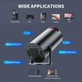 thumbnail image 3 of 270°Mini Projector Bluetooth 5.2, WiFi Portable Video Projector 200 ANSI Lum, Auto Keystone 4K Projector with Android System, 3 of 5