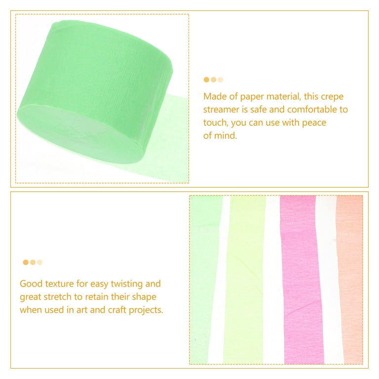 Touch of Color Crepe Streamer, Green