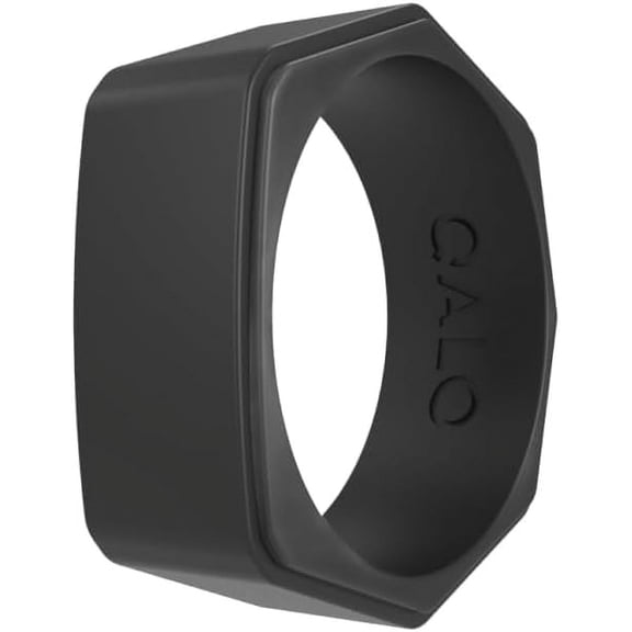 QALO Women's Rubber Silicone Ring, Serene Rubber Wedding Band, Breathable, Durable Engagement Silicone Ring, 6mm Wide 1.8mm Thick, Multi Colors & Sizes