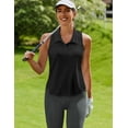 thumbnail image 7 of Pinspark Women's Sports Polo Shirts Sleeveless Summer Golf Tank Lightweight Quick Dry Collared Golf Shirt Sportswear, 7 of 7