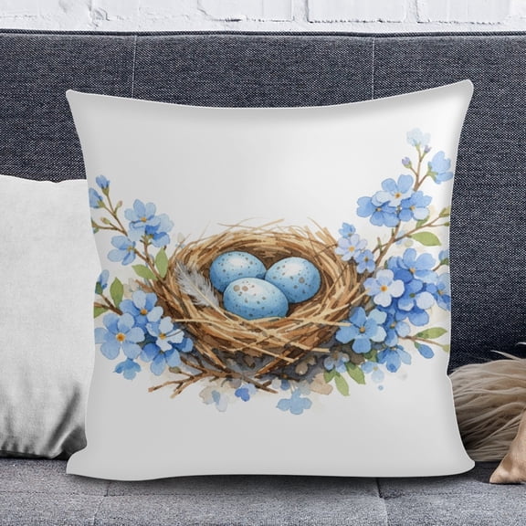 Easter Throw Pillow Covers Easter Decorative Pillow Cases 18x18" Easter-themed Pillowcase Sofa Couch Living Room Pillow