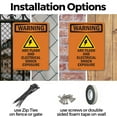 thumbnail image 3 of (2 Pack) ARC Flash And Electrical With Symbol OSHA Warning Sign 10 Inch X 14 Inch Indoor / Outdoor Rust-Free Aluminum Metal Signs for Workplace, Workshop, and Construction Site, Made in, 3 of 8