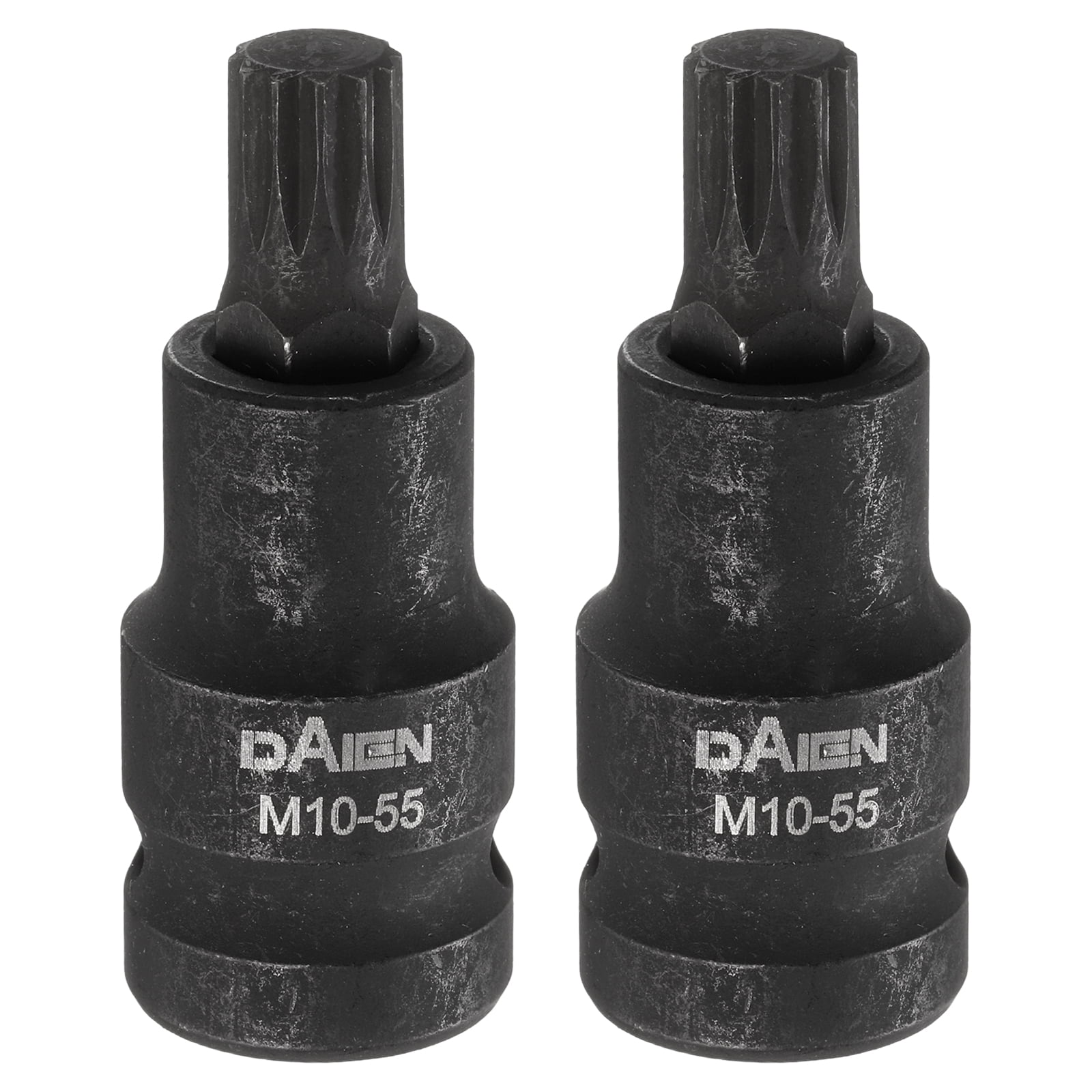 Uxcell 2pcs 1/2" Drive X M15 (15mm) Impact Triple Square Spline Bit Socket, Metric 3" Length, CR-MO Steel, Use With Impact Drivers And - View #12
