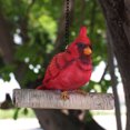 thumbnail image 4 of Resina exterior pájaro ornamento jardín árbol decoración pájaros rojos Gloria Colgante Pájaro Rojo, 4 of 8