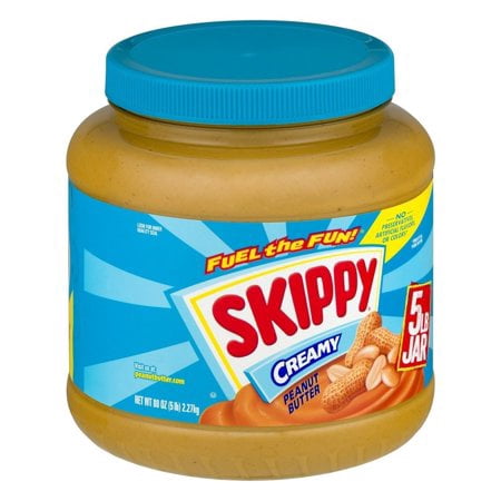 (2 Pack) Skippy Creamy Peanut Butter, 5.0 LB (Best Low Fat Peanut Butter)