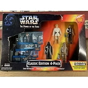 Star Wars Toys R Us Exclusive Power of the Force Classic Edition 4 Pack Darth Vader Luke Skywalker Han Solo Chewbacca