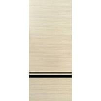 Slab Barn Door Panel 18 x 96 inches | Planum 0012 Natural Veneer with Frosted Glass | Sturdy Finished Interior Doors | Pocket Closet Sliding