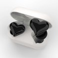 thumbnail image 2 of Écouteurs sans fil en forme de cœur, son stéréo Hi-Fi, étanches, Bluetooth 5.3, avec étui de chargement, pour filles et femmes, noir, 2 of 4
