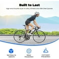 thumbnail image 4 of 700C Road Bike Wheel Set, 45# Steel Ultra-Light Aluminium Alloy Front Rear Bike Wheels, 661Lbs Load Front&Rear Bicycle Wheel Set Aluminum Rim C/V Brake Compatible with 7-12 Speed, 4 of 7