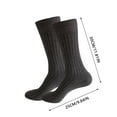 thumbnail image 4 of DHFJKG Mid Calf Socks For Men Knitted Color Block Breathable Crew Socks Sports Athletic Soft Stockings, 4 of 9