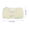 thumbnail image 4 of Unique Bargains 1 Pc Classic Fashion Bow Headbands for Girls 6.69"x3.15" Beige, 4 of 6