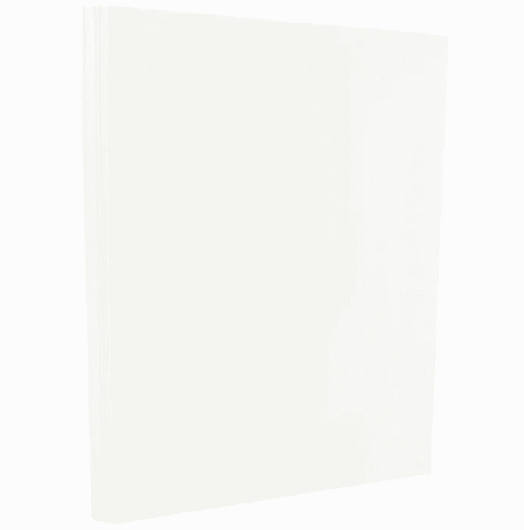 JAM Paper Glossy Cardstock, 8 1/2 x 11, White, 100 Sheets/Pack