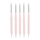 thumbnail image 1 of 5 Unids 2 Ways Nail Punteado Pluma de Uñas de Silicona Pluma Nail Art Brush Gel UV Pintura MABOTO  Pluma de puntos de uñas, 1 of 6