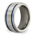thumbnail image 5 of Edward Mirell Titanium Blue Anodized w/ SS Police Shield Tag 10mm Band, 5 of 5