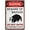 Warning Sign 4, variant on Beware Of Vehicles Rust Free Aluminum Sign 8"x12" - Outdoor Metal Tin, Home Business Yard, Traffic Safety