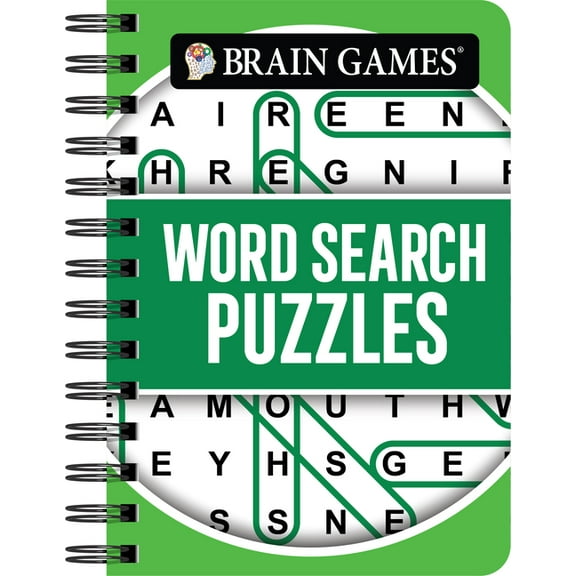 Brain Games - To Go Brain Games - To Go - Word Search Puzzles (Green - Circle Cover), (Spiral-Bound)