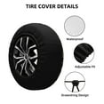 thumbnail image 2 of Naloa Vintage Flowers Tire Cover Wheel Protectors Tyre Covers Weatherproof Wheel Covers Universal Fit for Trailer Rv SUV Truck Camper Travel Trailers-16 inch, 2 of 6