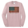 thumbnail image 2 of Wild Bobby, American Game Flag Baseball Bat Ball, Sports, Men Long Sleeve Shirt, Light Pink, 3XL, 2 of 3