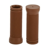 Unique Bargains Bike Handlebar Grips Covers 90mm Long Lightweight Bicycle End Grip Protector Brown 1 Pair