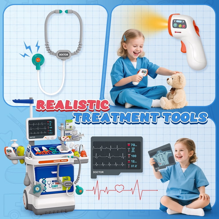 JoyStone Doctor Kit with Medical Cart, 32 Pieces photo 3