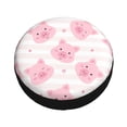 thumbnail image 3 of Gaeub Cartoon Pig 14-17in Tire Cover, Spare Tire Cover, for Camper Caravan, Trailer, Car, Truck, SUV, Jeep - 16 inch, 3 of 9