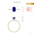 thumbnail image 4 of ANGARA Natural Thin Shank Cushion Cut Tanzanite Ring With Diamond Accents in 14K Yellow Gold for Women (Size-7x5mm) | December Birthstone, Anniversary, Jewelry Gift for Women | Natural Tanzanite Ring, 4 of 9