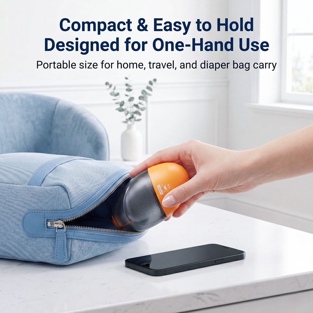 WOWER Rechargeable Portable Bidet, Electric Travel Bidet Sprayer with 300mL Water Tank, USB Charging, 2 Spray Modes