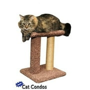 New Cat Condos Premier Sisal Rope Scratch Post-Color:Brown