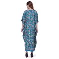 thumbnail image 5 of Miss Lavish London Women Kaftans Dresses, Teal, L, 5 of 6