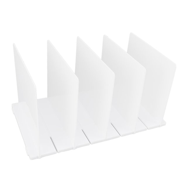 Multifunctional ABS Shelf Divider Holder, Easy Assembly, Categorize And Organize Closet, Books, Tableware, Bags, Simple And Elegant Design, Durable Material