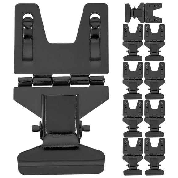 Masteelf 10 Pcs Sign Clips Merchandise Sign Metal Clip Sign Holder Stand Pop Clamps Clip-On Display Clips Prices Sign Tag Clips For Shelf Label Card Golden