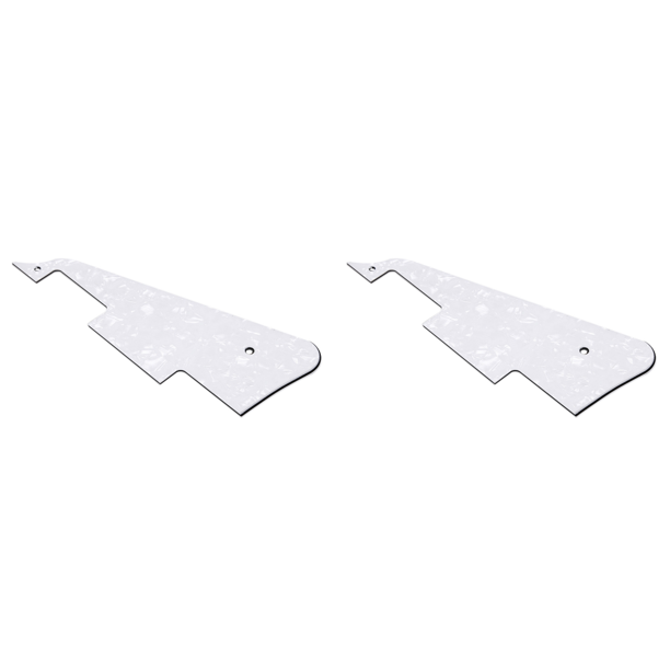 Piezas Guitarra PVC 3 Protector Púa para LP (perla) Blanco