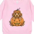 thumbnail image 3 of Inktastic Halloween Goldendoodle Pumpkin Toddler Sweatshirt, 3 of 4